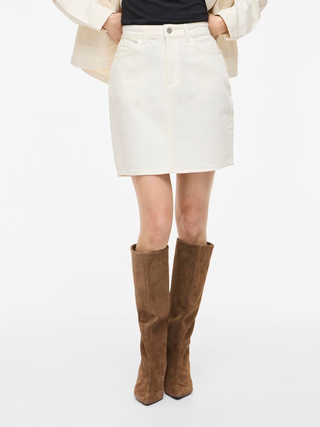 VIKAJA Short Skirt - Cloud Dancer - VERO MODA & VILA Bergvik